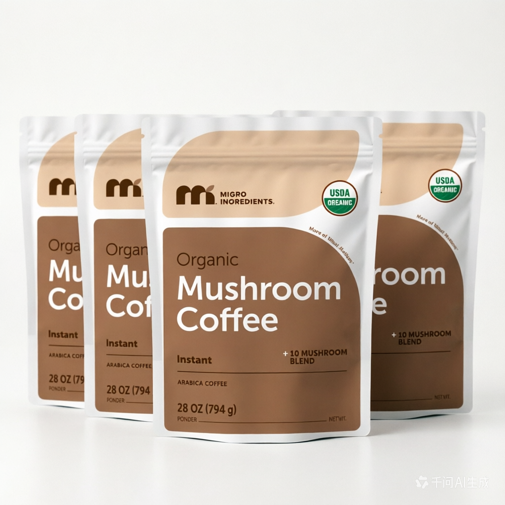 Micro Ingredients Organic Instant 10 in 1 Mushroom Coffee Powder