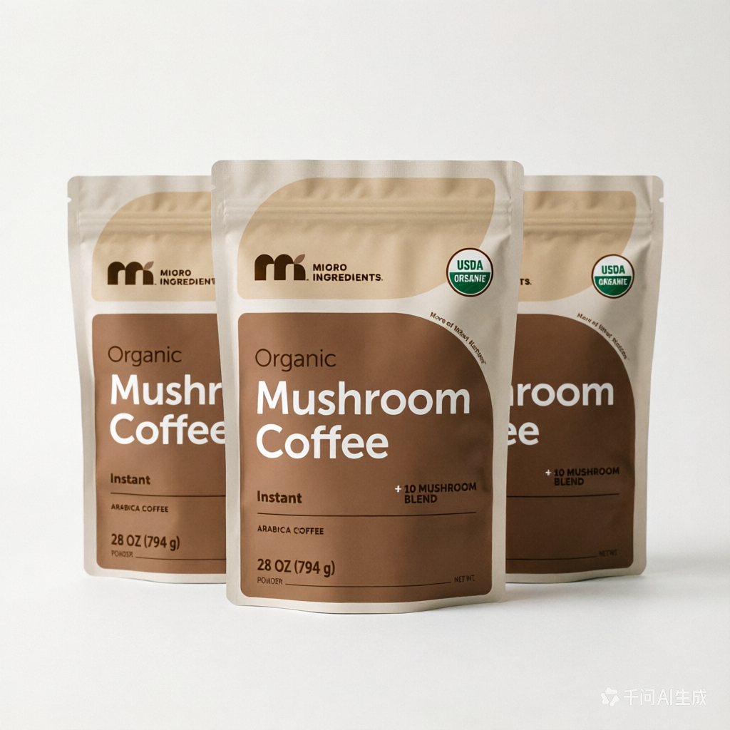Micro Ingredients Organic Instant 10 in 1 Mushroom Coffee Powder